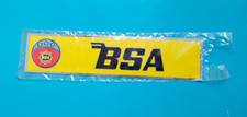 Original Vintage AUTOCOLLANT LOGO BSA MOTO Reservoir Jaune Chrome 1960'