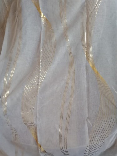 Voilage blanc doré - blanc,