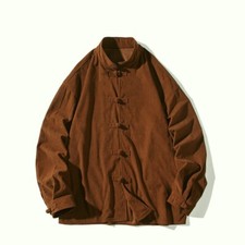 Rétro Hommes Velours Chemise