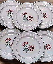 6 Assiettes Plates St Amand Ceranord Modèle Gigi