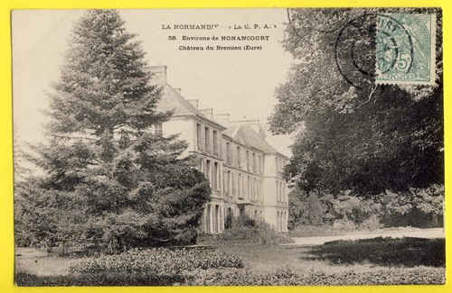 Cpa ecrite 1907 nonancourt - cpa,