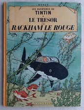 TINTIN LE TRESOR DE RACKHAM LE ROUGE RARE DANEL 1962