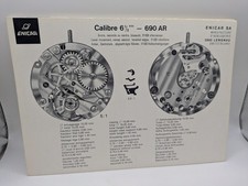 Lot De 10 Planches Enicar Calibre