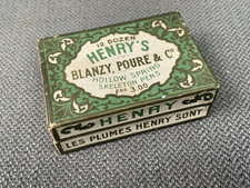 Boite plumes encre BLANZY POURE HENRY'S N° 620 bis écriture non ouverte