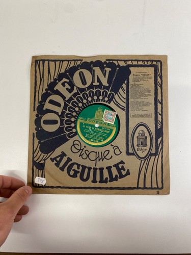 Disque gramophone odéon la - de,