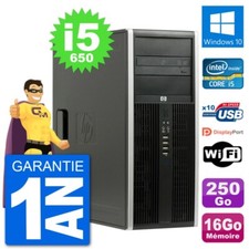 PC Tour HP 8100 Intel Core i5-650 RAM 16Go Disque Dur 250Go Windows 10 Wifi