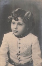 CARTE PHOTO GARCON EN COSTUME VESTE - 36223