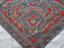 Foulard Grand Carré motif Mandala Indienne Yoga Coton Fait Main
