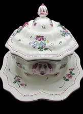 soupière + plat faience de