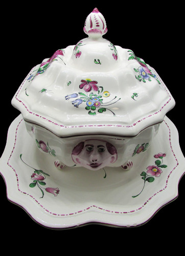Soupière plat faience de - soupière,