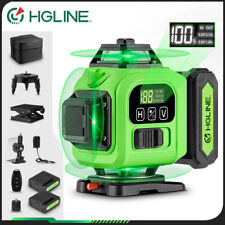 Niveau Laser Chantier Autonivelant 360° Lazer Niveaux 4D 16 Lignes 2x Batterie