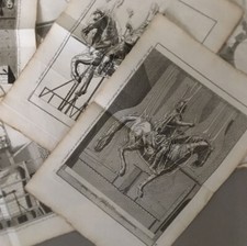 9 gravures Sculpture Statue