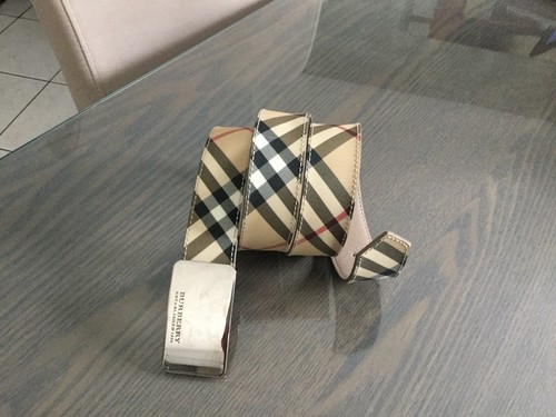 Ceinture burberry tartan beige - burberry,