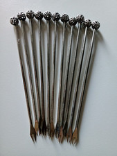 Set X 12 piques à escargot ancien en métal