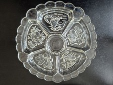 PLAT A HORS D' OEUVRE VERRE
