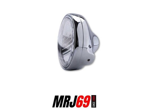 Phare rond chrome 200 - rond,