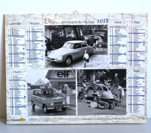 Calendrier poste 2018 - poste,