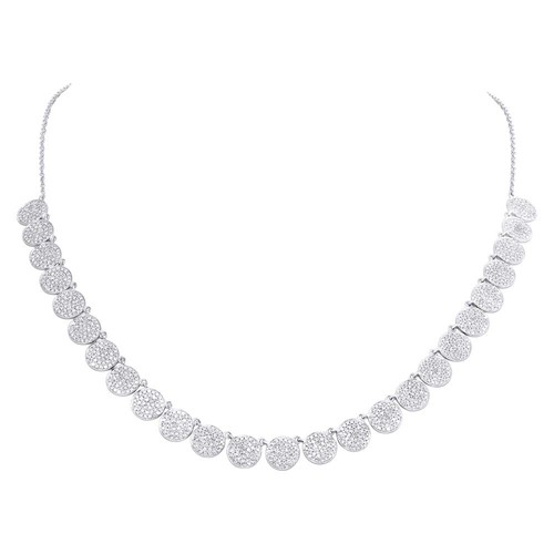 Collier diamant 14k or - diamant,