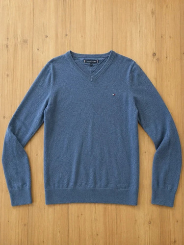 Pull tommy hilfiger bleu - pull,