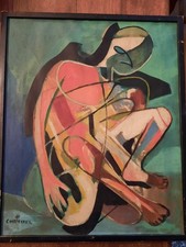 Tableau Ancien Huile Toile