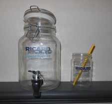 Ricard carafe et son verre Lemon