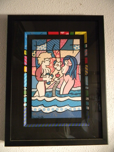 Romero britto adam - , eve