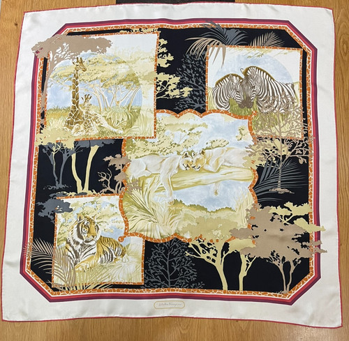Carré soie foulard - en, soie,