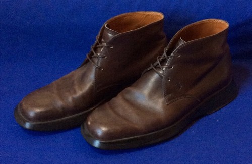 Brown leather tods - leather,