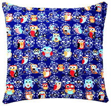 Bleu Royal Chouette Animal Imprimé 43.2x43.2cm Coussin Housse pour Canapé Lit