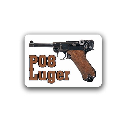 P08 luger pistolet autocollant - luger,
