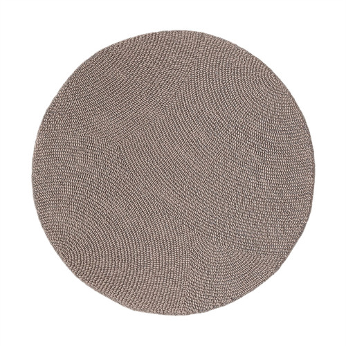 Tapis rond laine beige - rond,