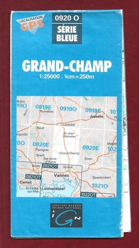 Carte ign serie bleue - serie, 0920