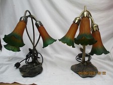 Lot de 2 Lampes bronze à 3
