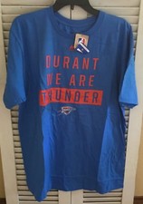 NWT Men's Size XL NBA Majestic Kevin Durant We Are Thunder Oklahoma City Shirt 