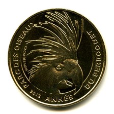 01 VILLARS-LES-DOMBES Parc des Oiseaux 4, Cacatoes noir, 2012, Monnaie de Paris