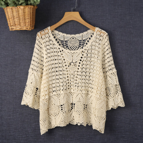 Femme creux crochet haut - femme,