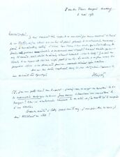 LETTRE AUTOGRAPHE DE JACQUES CREPET A JEAN ROYERE (04/05/1932) 1 page