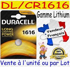 Piles boutons CR1616 DURACELL - Dispo aussi : CR2032 CR2025 CR2016 CR2430 CR2450