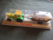 majorette - Tracteur Agricole Avec Remorque Bétaillère En Boite