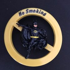 FIGURINE ANCIENNE PVC BATMAN VENTOUSE DEFENSE DE FUMER NO SMOKING