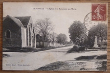 CPA 28 - MORANCEZ L'ÉGLISE ET LE MONUMENT AUX MORTS - ÉD. BIGOT CLICHÉ ANSCHUTZ