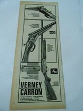 PUBLICITE 1965  Verney Carron Fusil de chasse Excellence Pionneier Auto