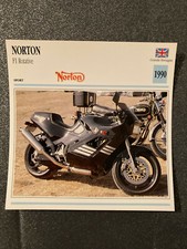 CARTE FICHE MOTO collection