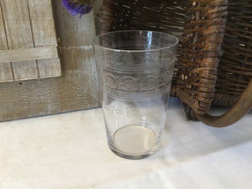 Verre gobelet ancien - gobelet, baccarat