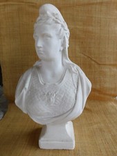 BUSTE EN PLATRE MARIANNE GUERRIERE 43cm  DE HAUT BONTOUX / REPUBLIQUE FRANCAISE
