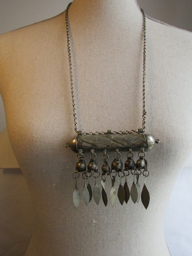 Collier amulette argent - collier,
