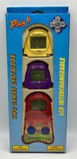 Console Cartridge Play 6 à 3 jeux interchangeables - Jeu électronique LCD 1990’s