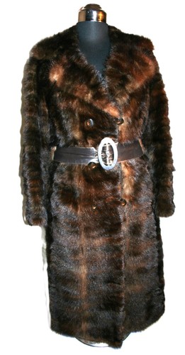 Manteau vison long t40 - ,
