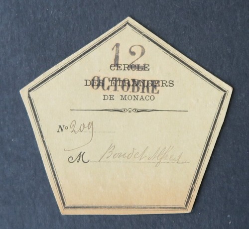 Carte billet entrée cercles - carte,