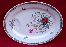 HAVILAND Limoges French Porcelain Pondichery Pattern Oval Roast Serving Dish